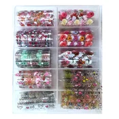 LK- SET Transfer folija za nokte 10/1 Metalic MIX