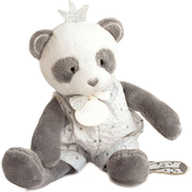 Doudou Darilni set - plišasta igrača panda z odejico 20 cm