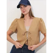 Bigdart Bolero Crop Top karamel