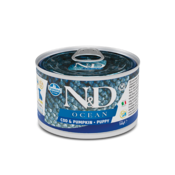 N&D OCEAN PUPPY MINI polenovka & buča 140 g