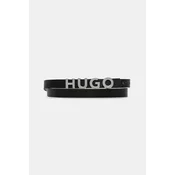 Usnjen pas HUGO ženski, črna barva, 50536876