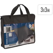 ProGarden Kvadratna senčna ponjava, 3 m, siva