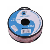 CABLETECH kabel za avtozvočnike 10m 2x4.0mm SW-2X4.0 TR/10 transparent