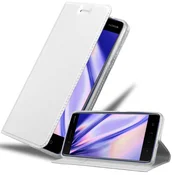 Cadorabo Cadorabo Ohišje, združljivo z Nokia 8 2017 v klasično srebrno - Zaščitni ovitek z magnetnim zapiranjem, stoječo funkcijo in režo za kartice, (20563698)