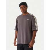 ADIDAS ORIGINALS Majica Adicolor siva/bela