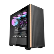 darkFlash Darkflash DS900WS ohišje za računalnik (črno) + 4 ventilatorji