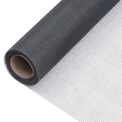 Vidaxl Mreža iz steklenih vlaken 100x500 cm siva