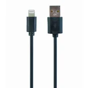 Gembird Polnilni kabel Lightning 8-pin (M) do USB 2.0 (M), 3 m, črn