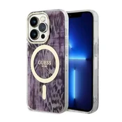 shumee Ovitek Guess Leopard MagSafe - iPhone 14 Pro (roza)