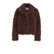 WE Fashion Zimski plašč temno rjava