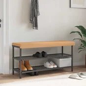 Vidaxl Blazina za klop Sherpa tkanina Bež Globina 35 cm