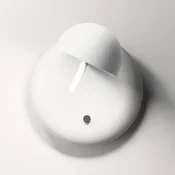 Vibia Pin 1675 LED stenska svetilka, 11 cm, bela - spalnica - Sodobni - Kovina