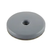Teflonski drsnik z vijakom, okrogel, o 38 mm, višina 8,5 mm, sivo moder