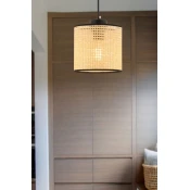 Opviq Luster Balance Hazeran, 15cmx15cm, Bež-crni