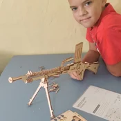 Carolijashop 3d drvena slagalica - Drveni Mitraljezko ( 324)