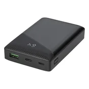 DELTACO power bank 10 000 mAh, 1x USB-C PD, 1x USB-A Brzo punjenje