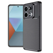 Techsuit – CarbonFiber ovitek za Xiaomi Redmi Note 13 Pro 5G / Poco X6 – črn