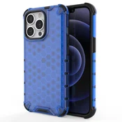 HURTEL Ohišje Honeycomb, oklepni ovitek z gelastim okvirjem za iPhone 13 Pro, modre barve