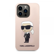 Karl Lagerfeld Ovitek Karl Lagerfeld "Icon - silicone pink" za iPhone 13 Pro Max/12 Pro Max (KLHCP13XSNIKBCP)