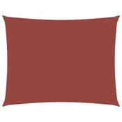 Vidaxl Senčno jadro oksford blago pravokotno 3,5x4,5 m terakota