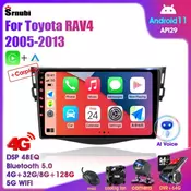 Android 11 Car Radio for Toyota RAV4 Rav 4 2005-2013 Multimedia Video Player 2 Din Navigation Stereo Head Unit Carplay Speakers