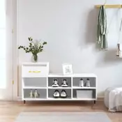 Vidaxl vidaXL Stojalo za čevlje belo 102x36x60 cm material na osnovi lesa