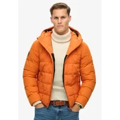 Superdry za moške. M5011935A Prešita jakna s kapuco Expedition orange (S), Priložnostno, Oranžna, Reciklirani polister, Trajn