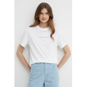 Pamucna majica Calvin Klein za žene, boja: bijela, K20K206638