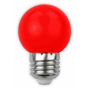 LED sijalka E27 G45 1W DECOR rdeča