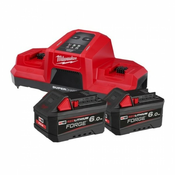 MILWAUKEE Set M18 FORGENRG-602 dveh Forge 6.0 Ah M18 FB6 akumulatorjev in super polnilnik M18 DBSC