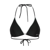 Karl Lagerfeld Bikini zgornji del črna/bela
