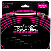 Ernie Ball Flat Ribbon Patch Cables Pedalboard Multi-Pack Bela 15 cm-30,5 cm-61 cm-7,5 cm Kotni - Kotni