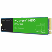 WD GREEN NVMe SSD 2TB PCIe SN350, Gen3 8GB/s, (R:3200/W:3000 MB/s)