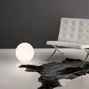Linea Light Talna svetilka LED Oh!, O 28 cm, E27, polikarbonat, bela - Plastika