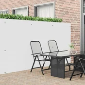 Vrtna ograda dvostrana bijela 1,8x3 m PVC
