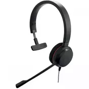 Jabra EVOLVE 20 UC Mono USB Headband, Noise cancelling, USB connector, with mute-button and volume control on the cord, with foam ear cushion (4993-829-209)