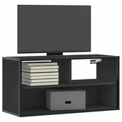 TV ormaric crni 80x31x39,5 cm Konstruirano drvo i metal
