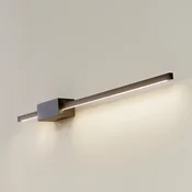 Lucande LED stenska svetilka Skaila, črna, dolžina 90 cm, 3.000 K - Dnevna soba/jedilnica - Sodobni - črna, matirana bela - Aluminij