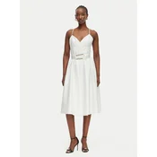 Marciano Guess Cocktail obleka G6GK46 W1925 Bela Regular Fit
