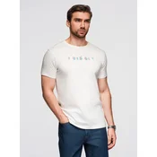 Ombre Mens cotton t-shirt with contrasting two-tone print - black