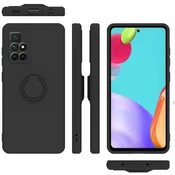 Overboard Gladek obroč za Xiaomi Redmi 10, črn