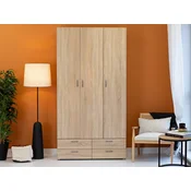 Garderobna omara Bristol 188 (Sonoma hrast) Sonoma hrast, 214x111x52cm, Vrata omare: S tečaji
