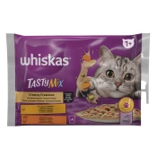 WHISKAS Tasty Mix meso u kremastom sosu 4x85g
