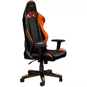 Gaming chair, PU leather, Original foam and Cold molded foam, Metal Frame, Butterfly mechanism, 90-165 dgree, 3D armrest, Class 4 gas lift, Nylon 5 Stars Base, 60mm PU caster, black+Orange., CND-SGCH4 CND-SGCH4