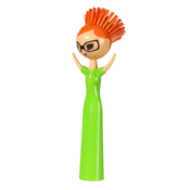 Krtača za pomivanje posode - FUNKY LADY - Svetlo zelena