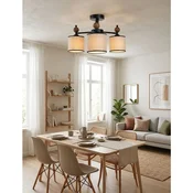 Opviq luster Neptun Wood 3, 3 × E27, crni / braon