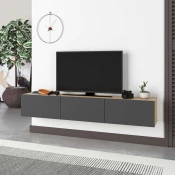 HANAH HOME TV polica Francy 180 Sapphire Oak Anthracite