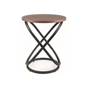 Stolić EOS E - MDF + prirodni furnir - orah/crni