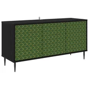 vidaXL TV omarica GELEEN 102 x 33 x 51 cm Črni hrast Inženirski les