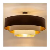 Brilagi - Pritrdjen lestenec LUNETA 3xE27/60W/230V premer 80 cm rjava/bežna/kremna